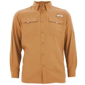 🆕 HABIT Blue Springs L/S River Shirt Mens Fishing Shirt Size XL with SPF 40